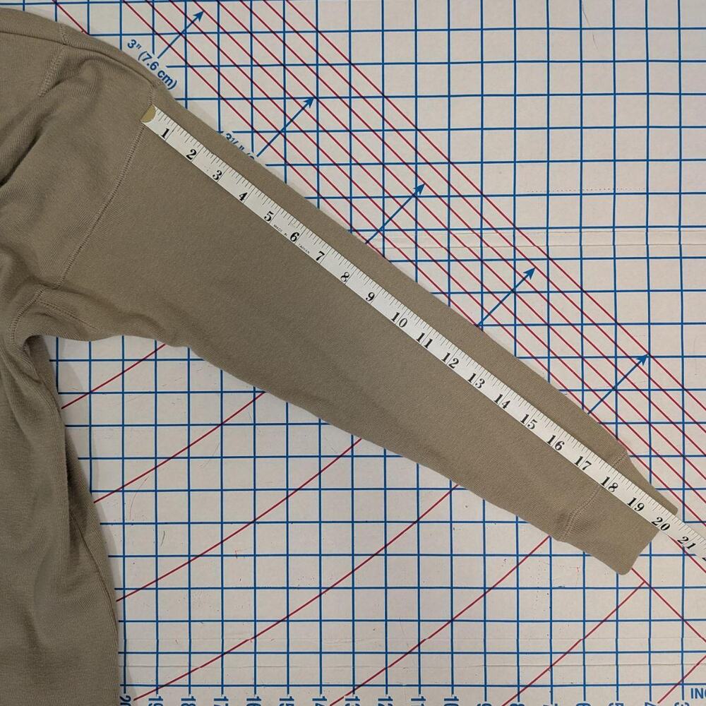Vintage GAP taupe cotton henley long‑sleeve top, size M - Picture 6 of 7